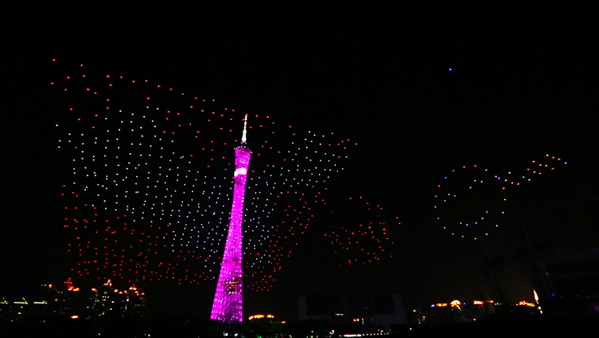 1000 EHang UAVs formation ��Map of China��